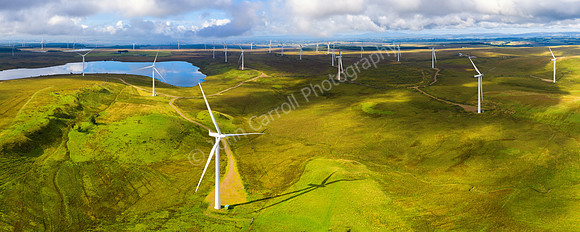 Wind Turbines on Eagleshm Moor near Glasgow, Scotland 02
