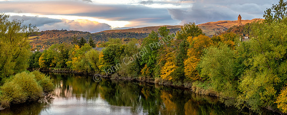 River Forth & National Wallace Monument,  Stirling, Scotland