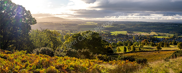 Town of Dollar from the slopes of Bank Hill, Dollar, Scotland